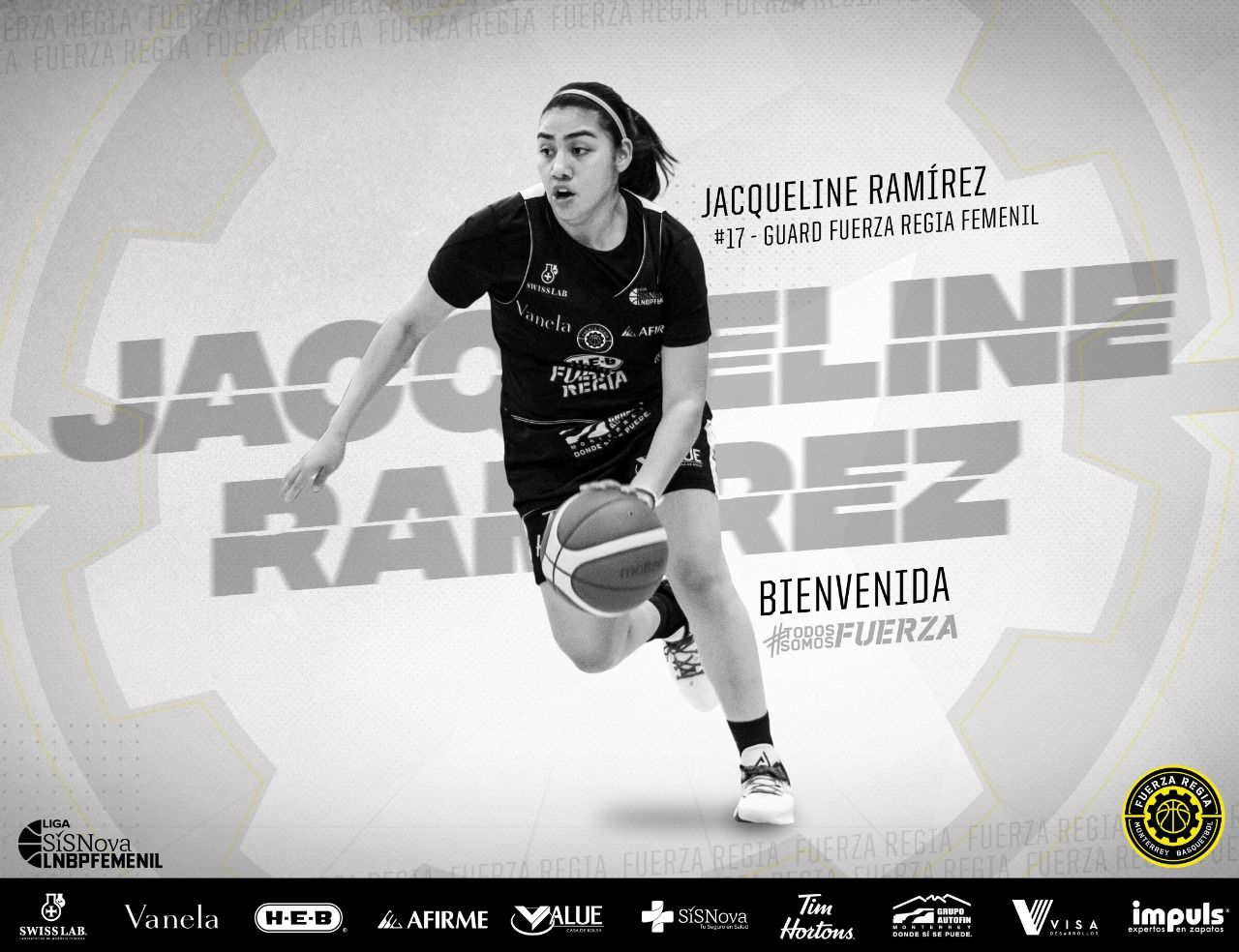 Suma Fuerza Regia Femenil a Jacqueline Ramírez