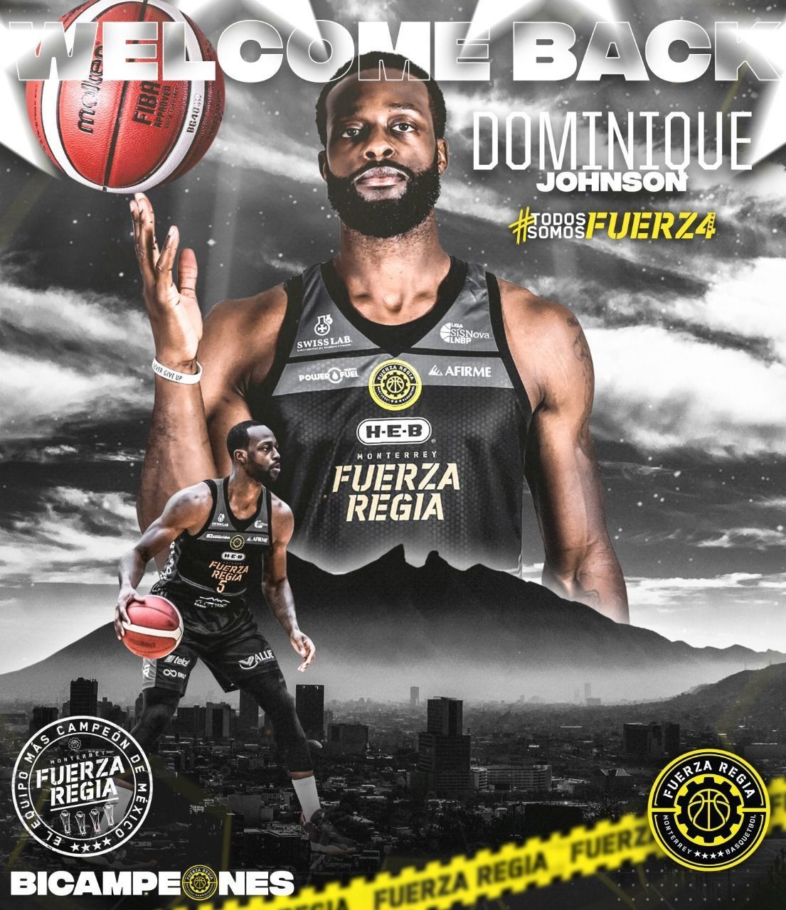 REGRESA DOMINIQUE JOHNSON A FUERZA REGIA