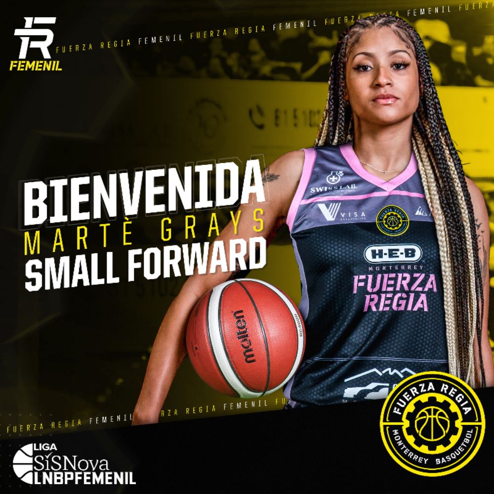 MARTÈ GRAYS ES NUEVA JUGADORA DE FUERZA REGIA FEMENIL