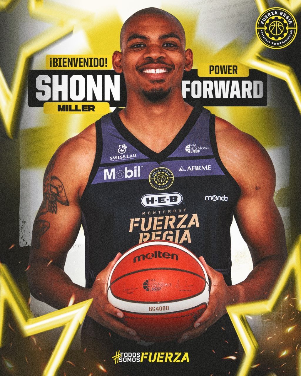 SHONN MILLER llega A FUERZA REGIA