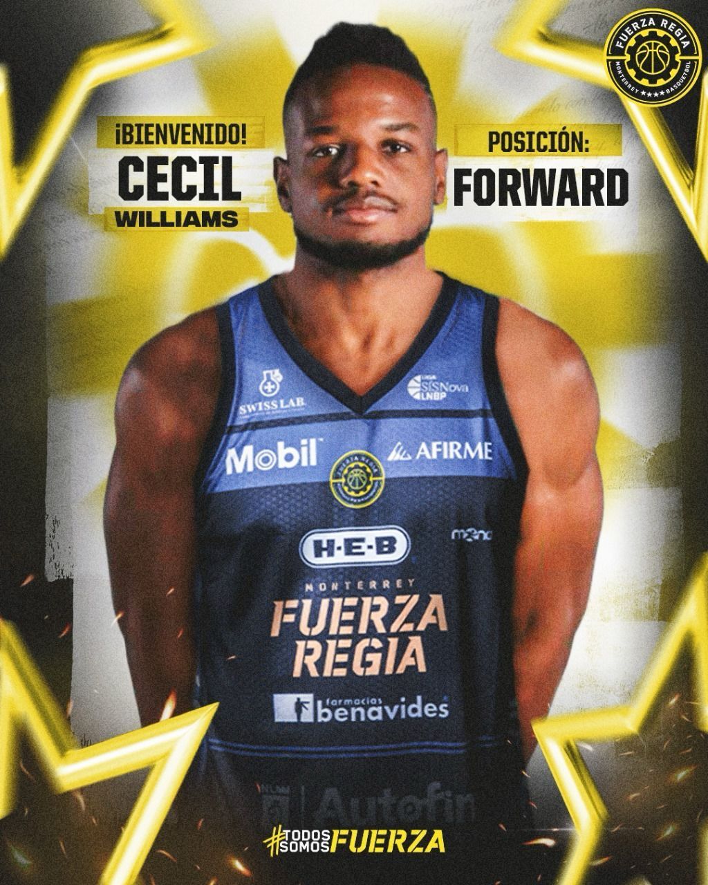 Cecil Williams llega a Fuerza Regia