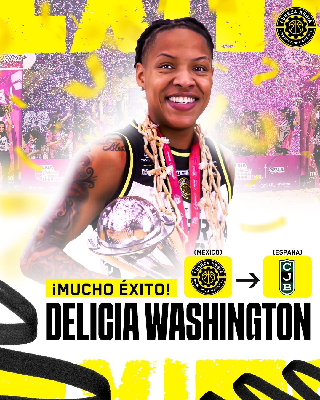 Delicia Washigton nueva jugadora del Club Joventut Badalona