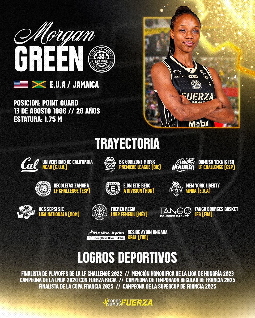 MORGAN GREEN REGRESA A FUERZA REGIA