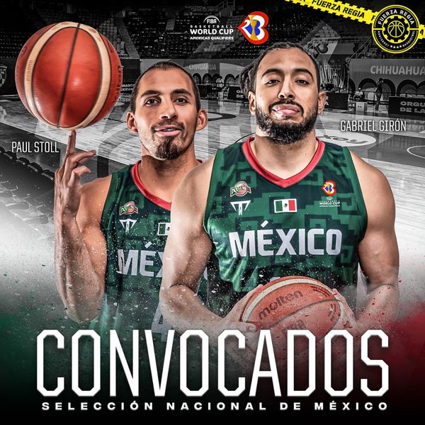 PAUL STOLL Y GABRIEL GIRÓN SON CONVOCADOS CON LA SELECCIÓN MEXICANA DE BÁSQUETBOL