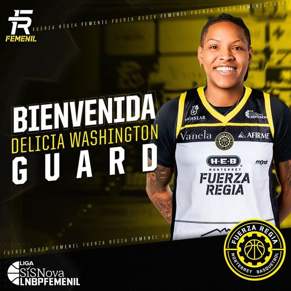 DELICIA WASHINGTON ES NUEVA JUGADORA DE FUERZA REGIA FEMENIL