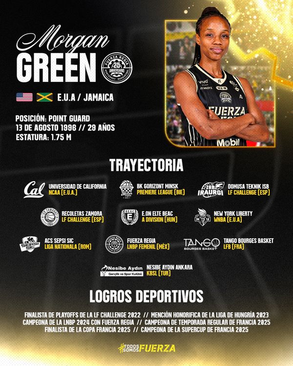 MORGAN GREEN REGRESA A FUERZA REGIA