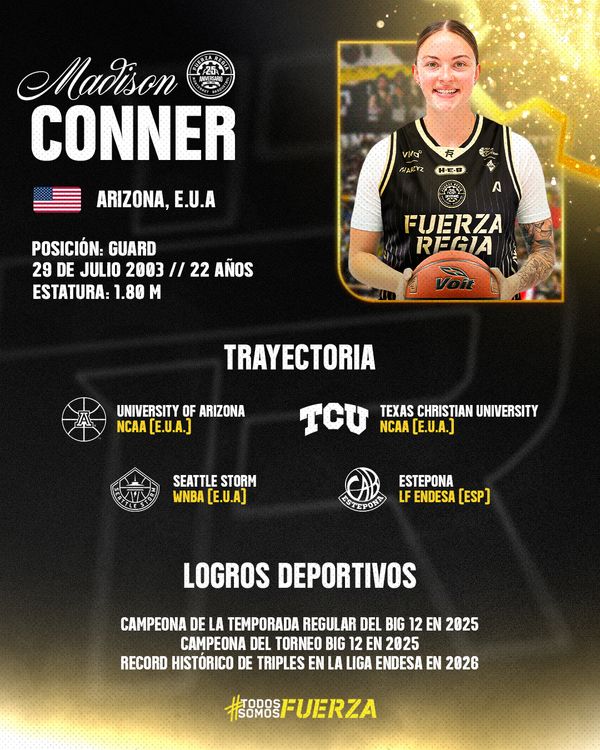 FRANCOTIRADORA INTERNACIONAL LLEGA A FUERZA REGIA FEMENIL; MADISON CONNER
